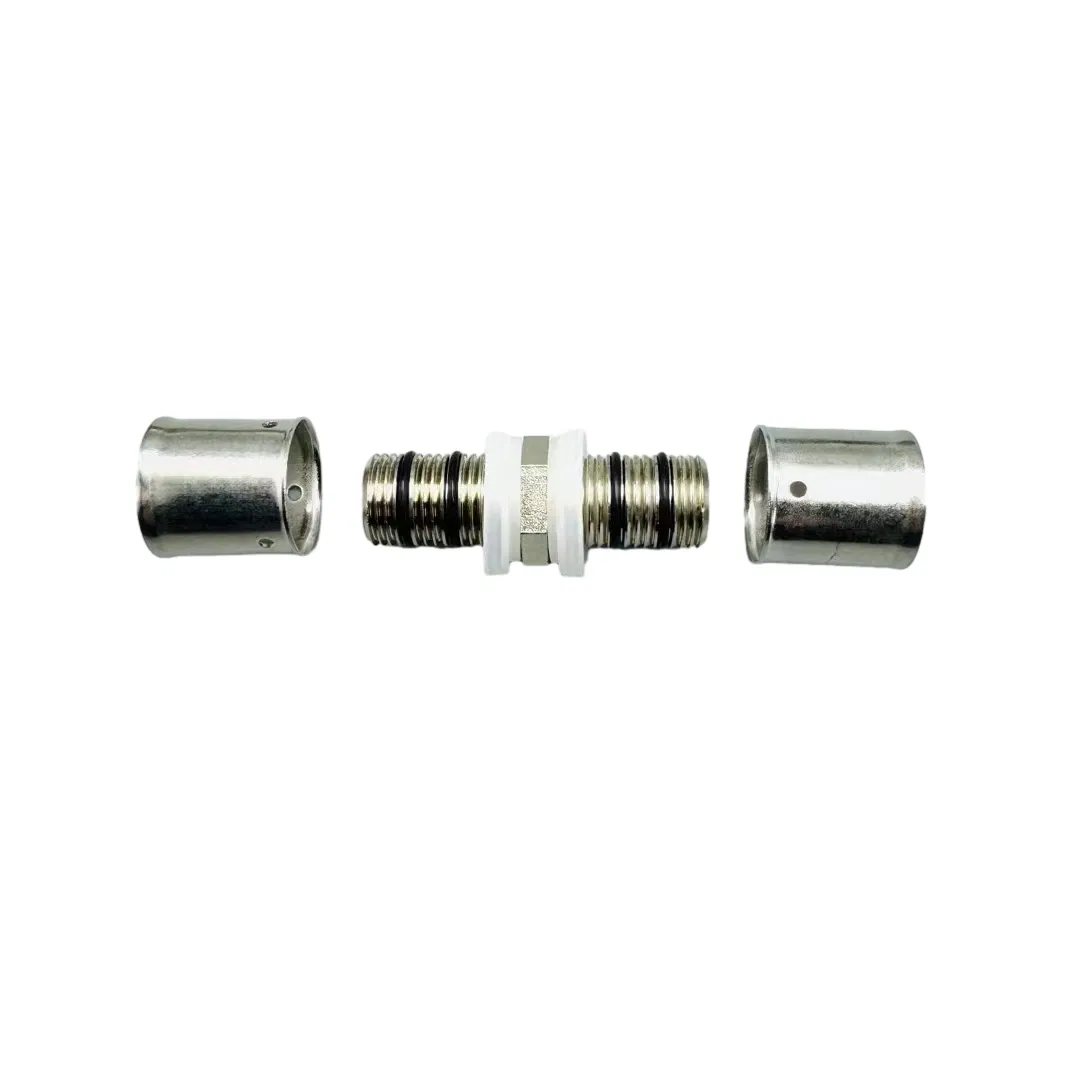 Threaded Brass Nipple Connectors for Water Pipes