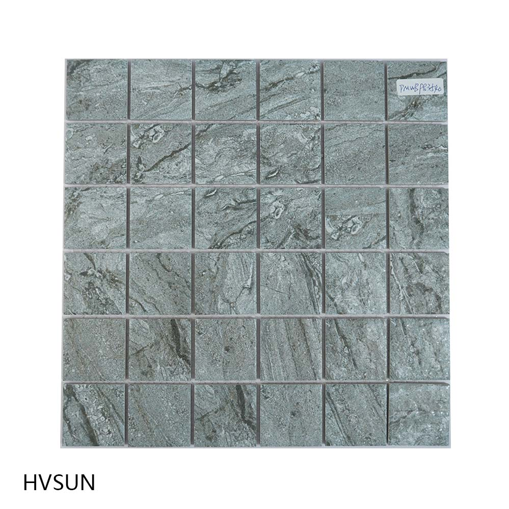 Antique Mosaic Ceramic Wall Tile Waterproof Glossy for Bathroom Kitchen Anti-Slip Backsplash Living Room