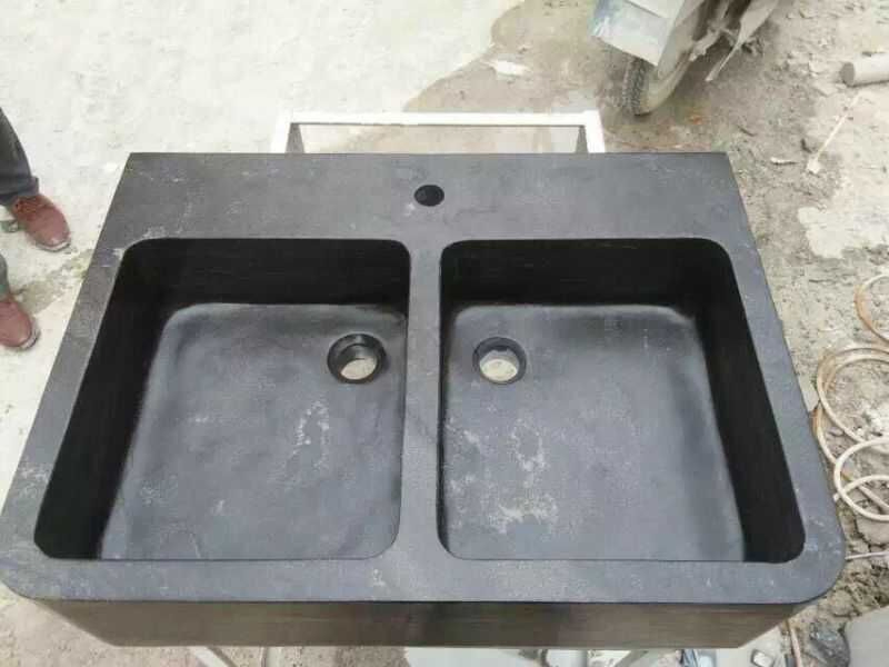 Hotsale Surface Bluestone Table Top/Kitchen Top Countertop Vanitytop Sink Customized Size Black White