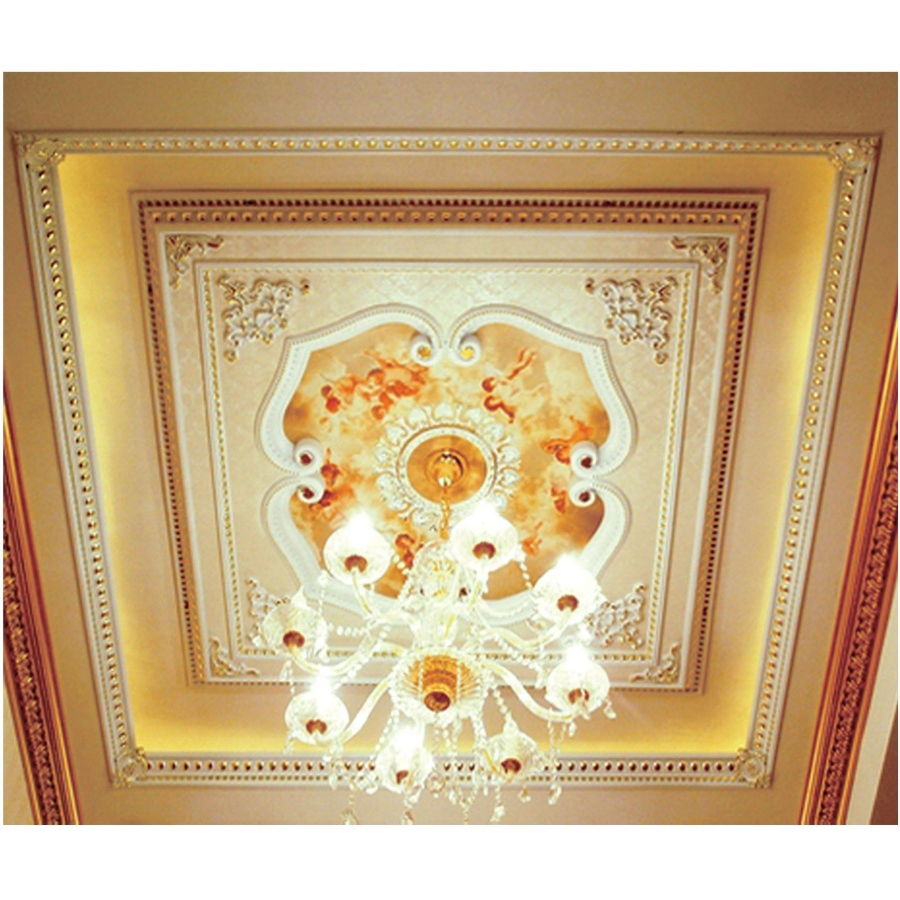 Banruo White Premiere Rectangular Ceiling Medallion