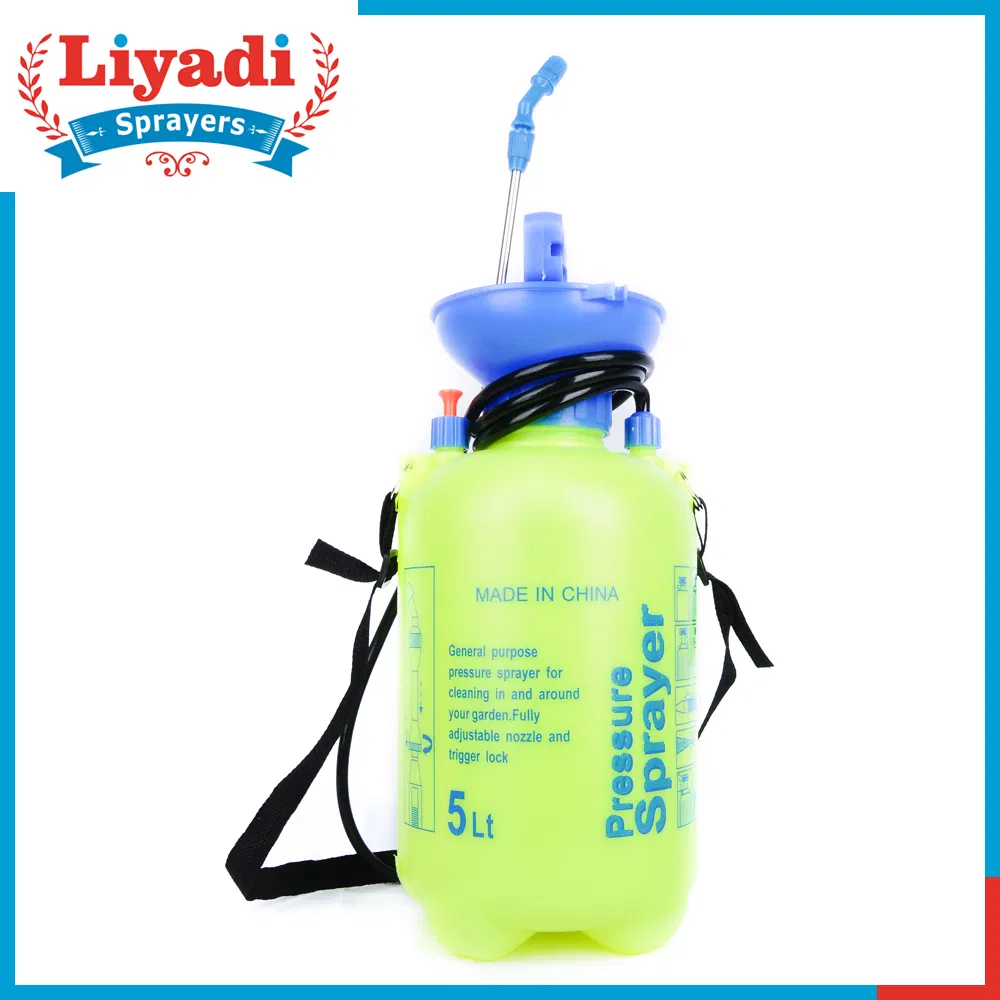 5L Small Garden Manual Pressure PE Pump Shoulder Sprayer