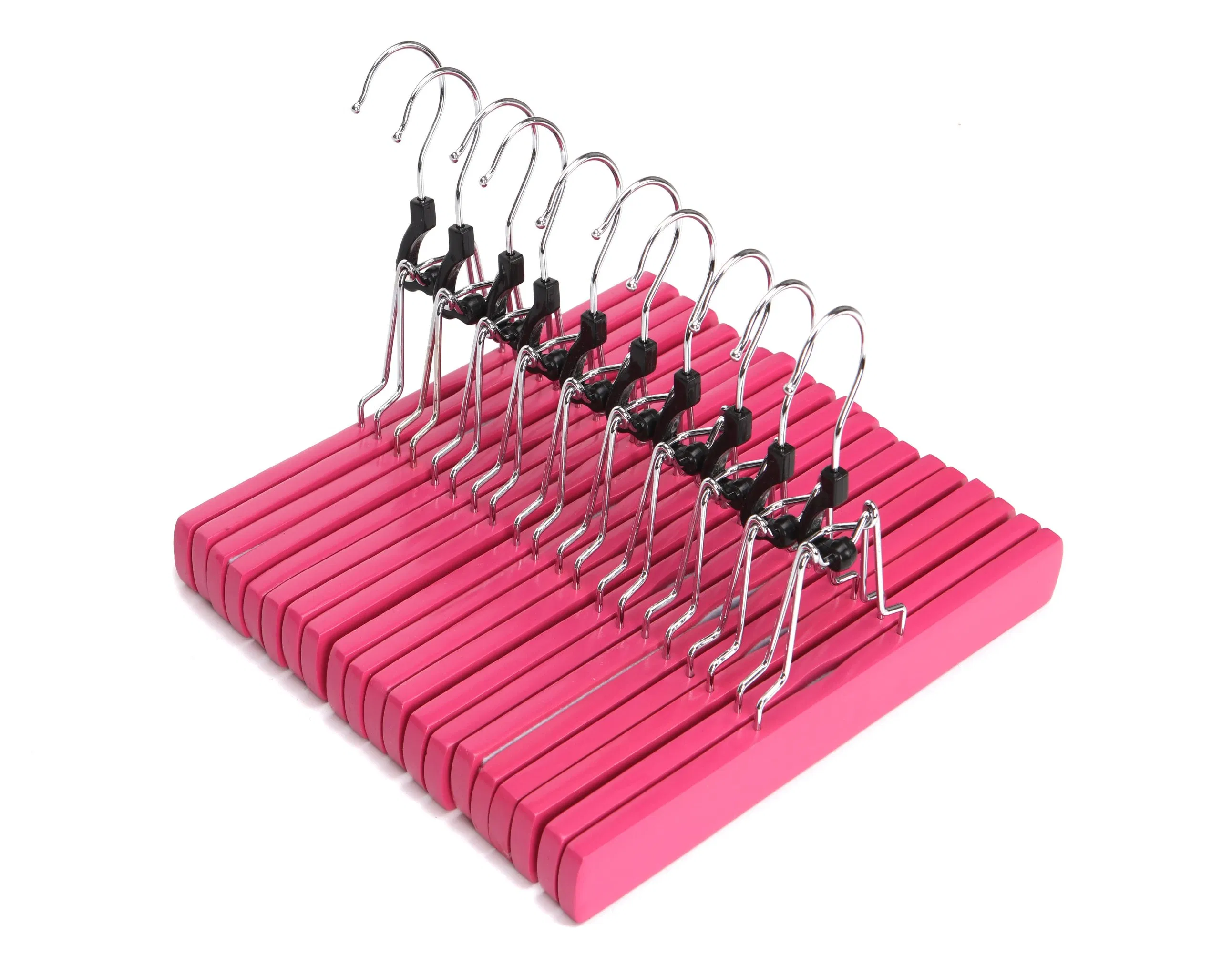 Colorful Wood Bottom Clamp Hanger