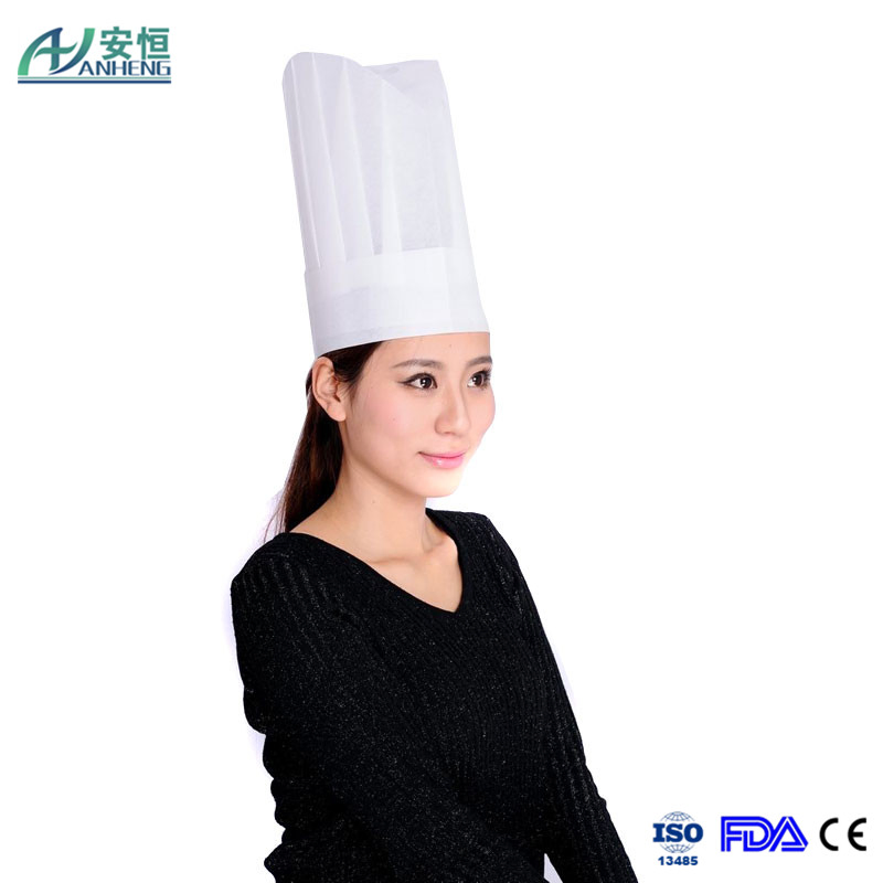 Plant Supply High Quality Disposable Nonwoven Chef Hats for Hotel Use