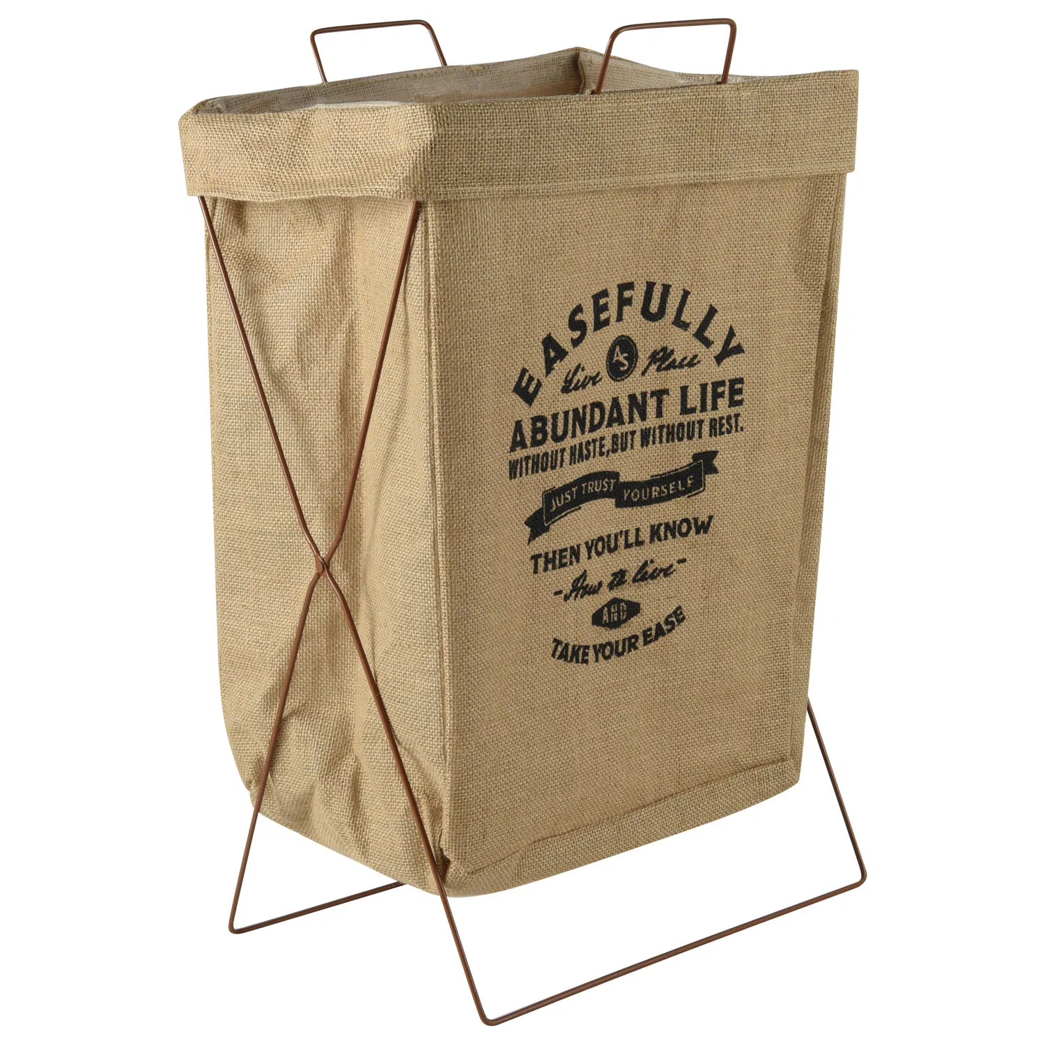 Iron Frame Foldable Laundry Basket