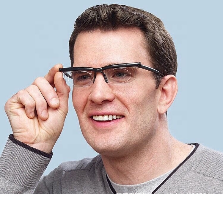 Adjustable Myopia -6D to +3D Variable Lens Binocular Magnifying Reading Glasses