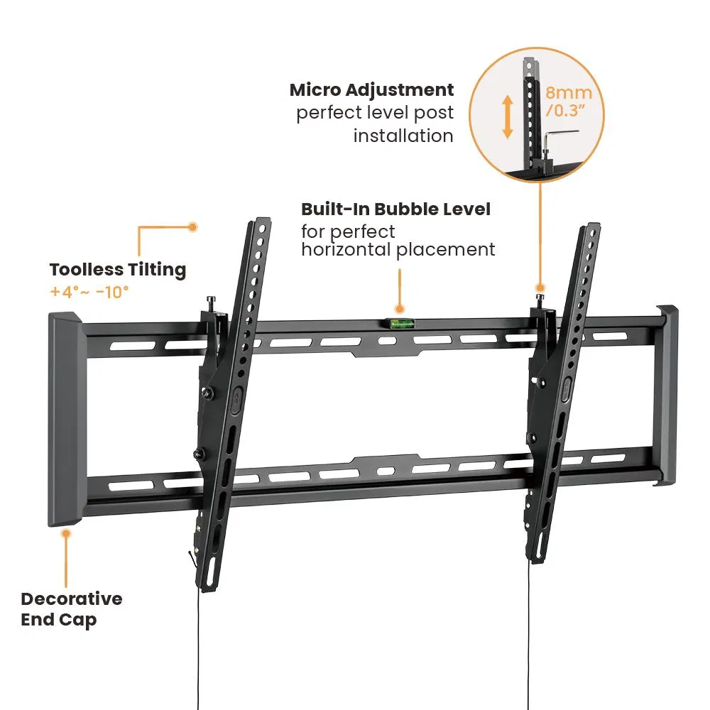 China Wholesale LCD LED Low Profile Tilt TV Wall Mount Bracket for 43"-95" TVs