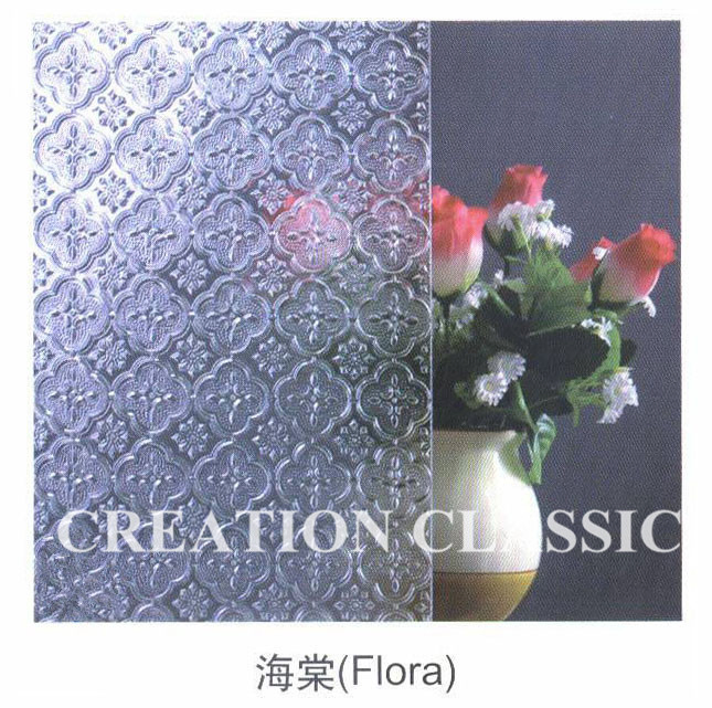 Flora Karatachi Pear Mistlite Patterned Glass for Asian Market