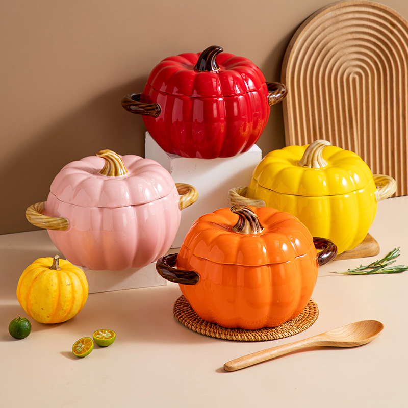 Promotion New Design Ladle Multicolor Harvest Gatherings Pumpkin Tureen
