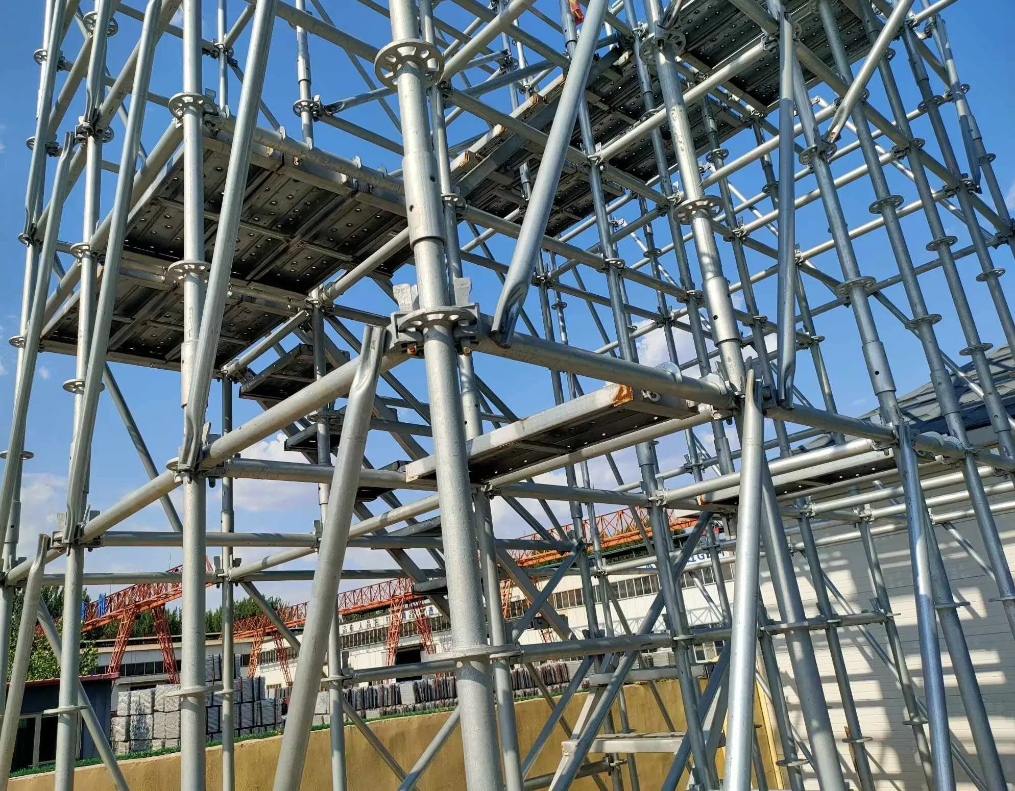 Steel Aluminum Layher Scaffold Ringlock Scaffolding System Modular Platform Factory Direct for Sale Used Layer Scaffolding