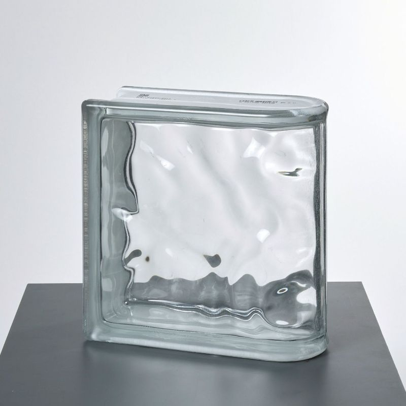 Special Corner Glass Brick Block Accessories for Elegant Home Decor 3D Laser Engraving Glass Block