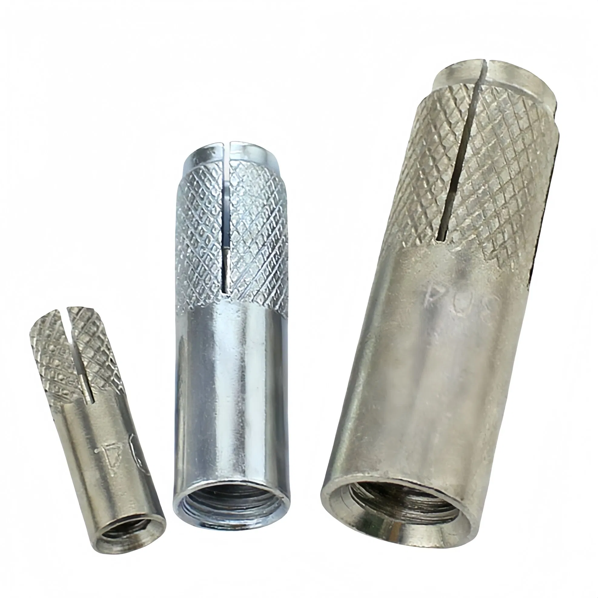 Zinc Plated Carbon Steel Half Knurled Drop in Anchor Concrete Fixing Wedge Anchor