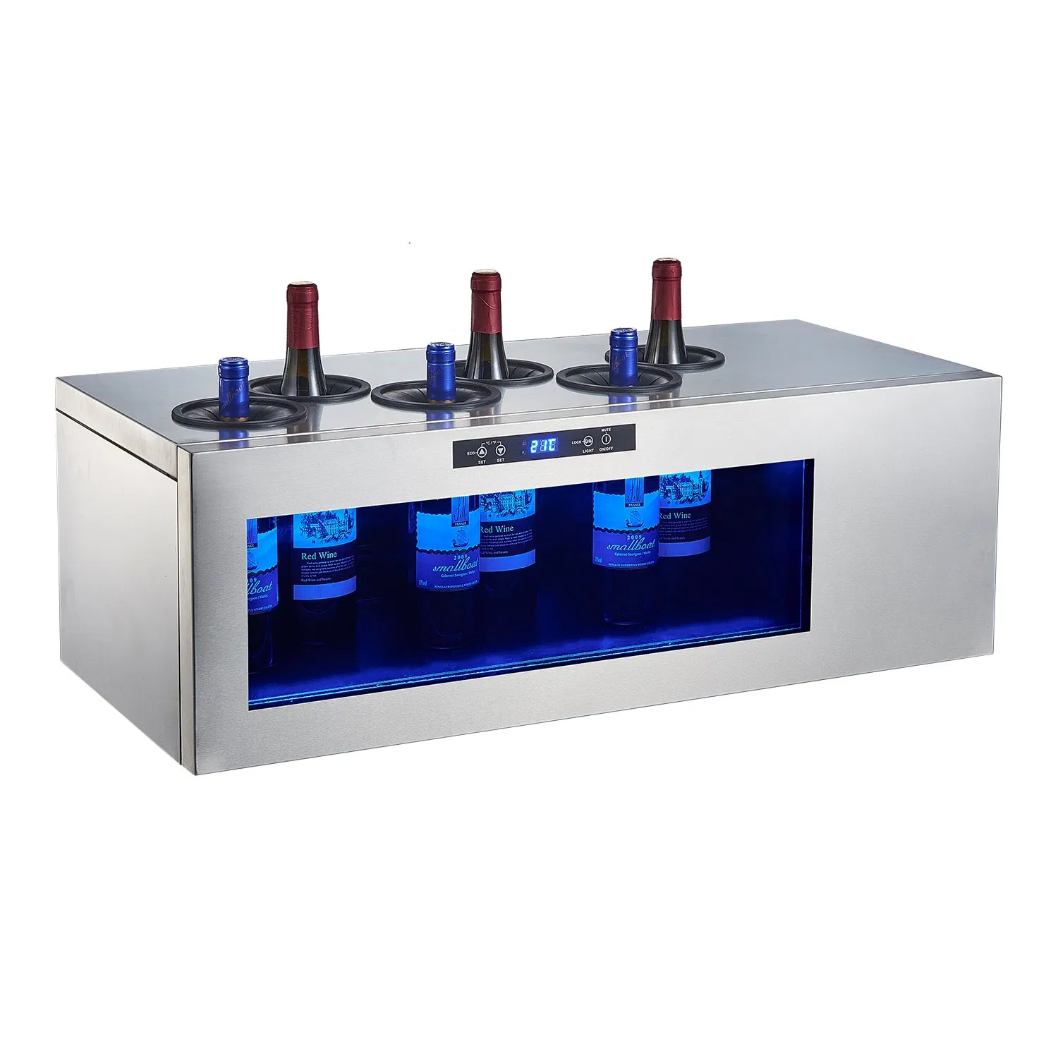 Dual Zone 9 Bottles Counter-Top Wine Cooler