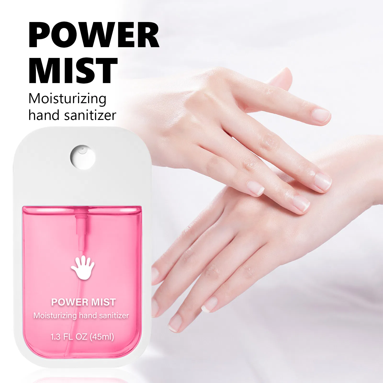 Customizer Brand Logo Powerful Moisturzing Hand Washing Spray Hand Sanitizer Spray Mist