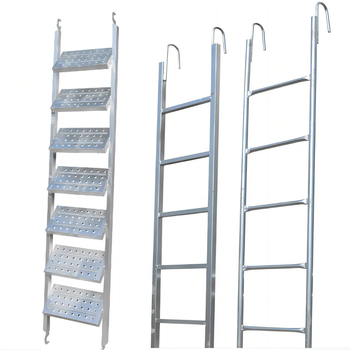 Scaffolding Step Ladder or Stair for Built Modularly