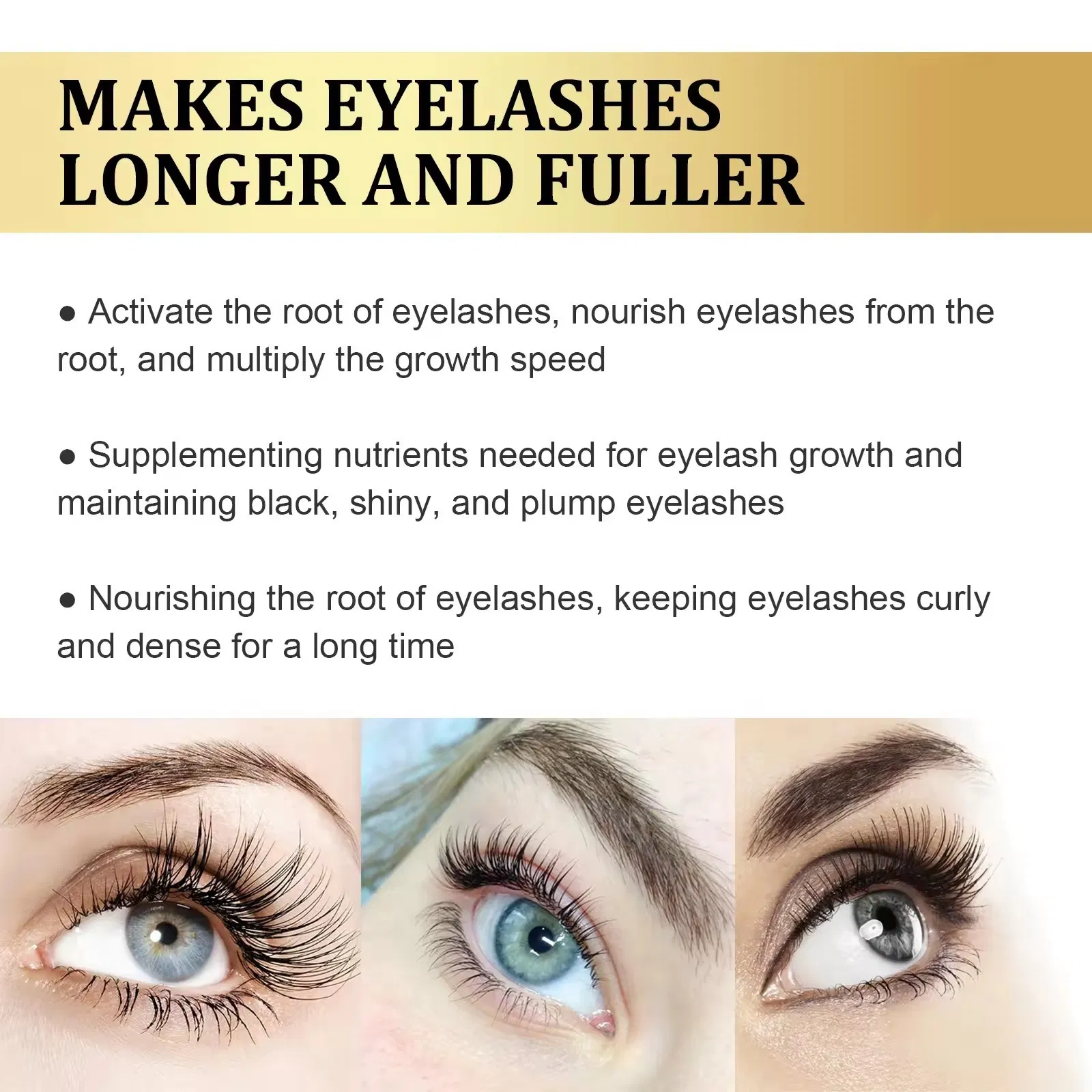 3ml Repair Sparse Eyebrows Mild Non-Irritating Nutrient Eyelash Extender Serum