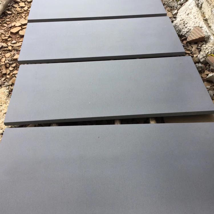 Chinese Cheap Black Basalt Stone Honed Tiles for Floor and Wall Cladding