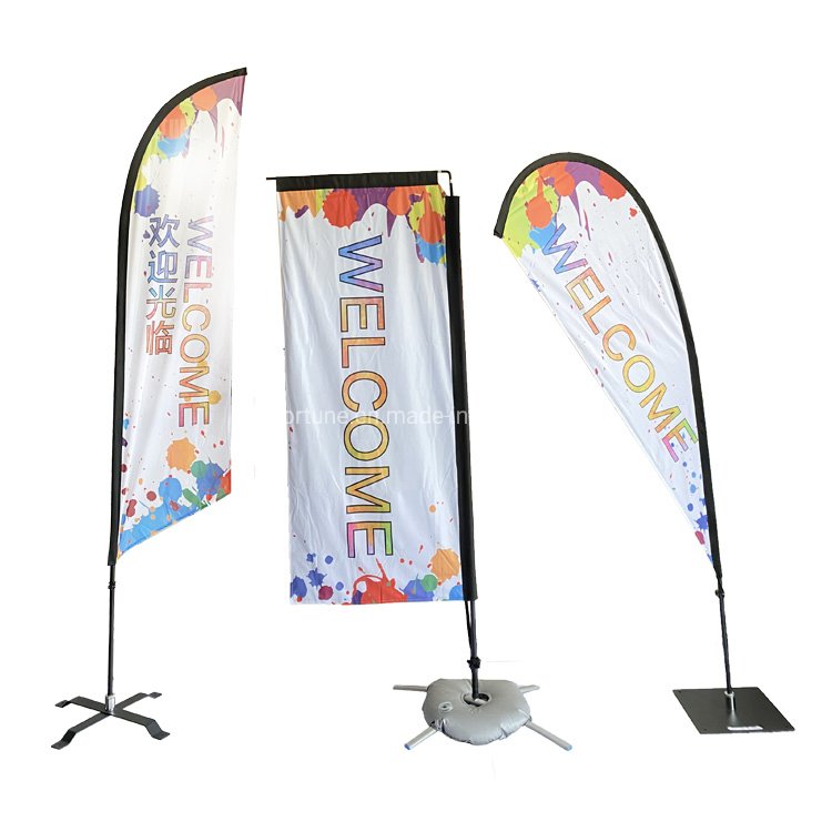 Beach/Flying/Rectangular Feather Shark Flag Fast Delivery