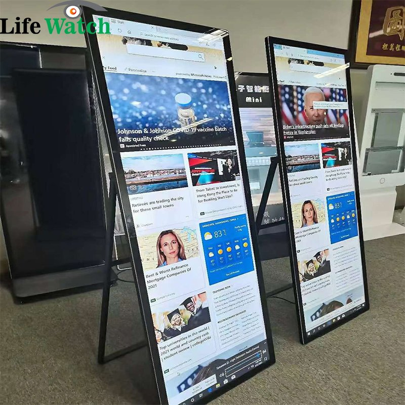 70-дюймовый цифровой рекламный экран для помещений
