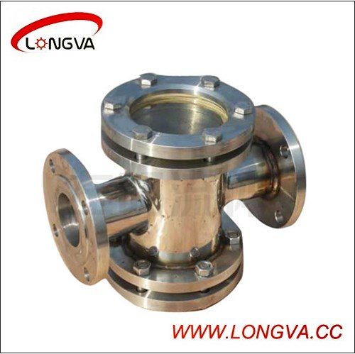 Sanitary Stainless Steel Four Ways Sight Glass
