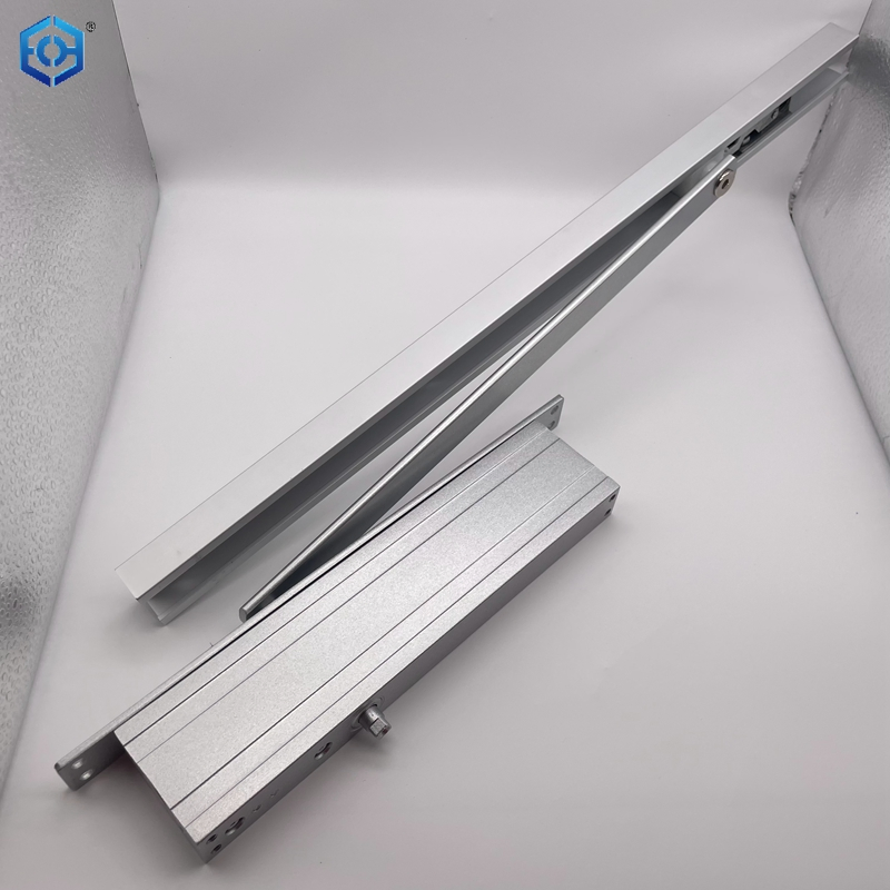 Fire Door Hydraulic Embedded Aluminum Two-Stage Speed Commercial Mounting Automatic Door Closer with Sliding Arm