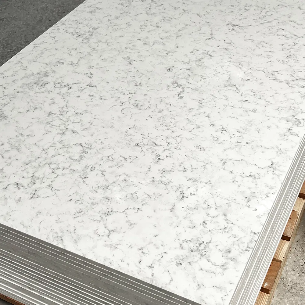 Elegant Veined Customized Thermoform Resin Stone Surface Sheets