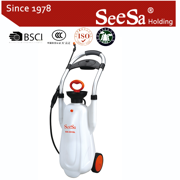16L Bug Killer Plastic Agricultural Handcart Pressure Sprayer (SX-CS16L)