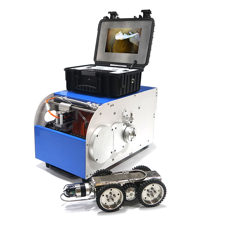 150m Waterproof Sewer Drainage Pipeline Inspection Robotic Crawler Camera