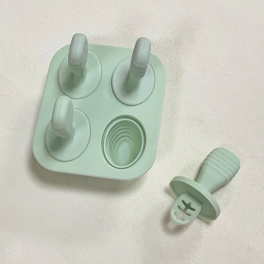 New Ice Cream Mold Baby Food Box Silicone Ice Grid Ice Cream Stick Mold DIY Children's Homemade Ice Cream Mold