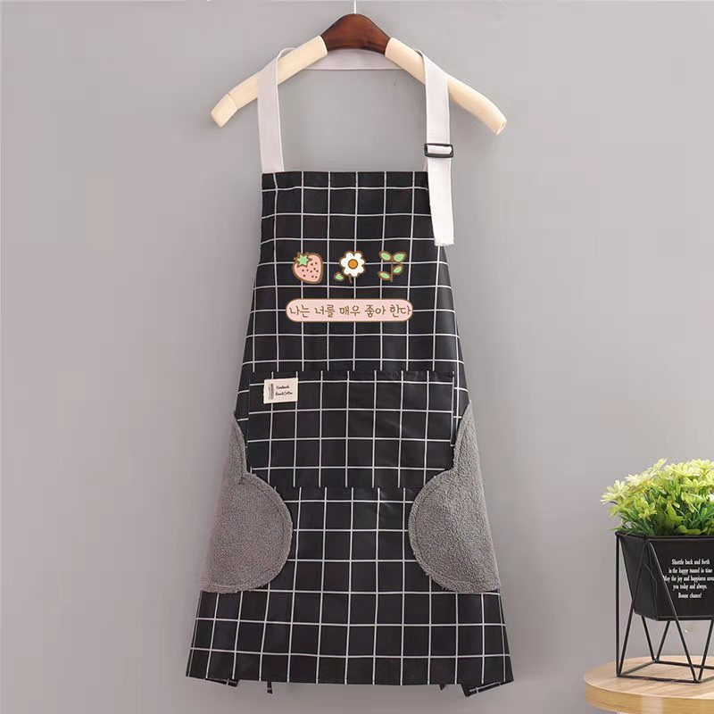 Wholesale Waterproof Hand-Wipe Aprons: Halter, Kitchen, Café , Custom Logo
