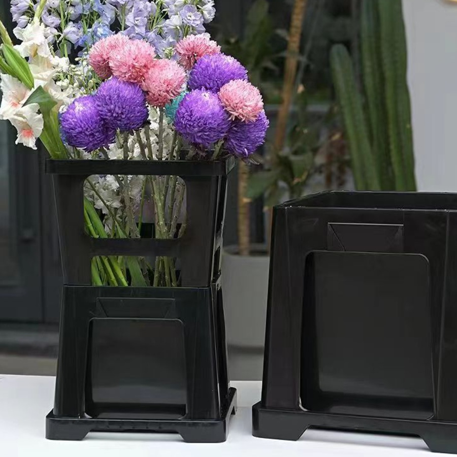 Flowers Auction Display Royal Flora Holland Plastic Dutch Flower Bucket for Gardening