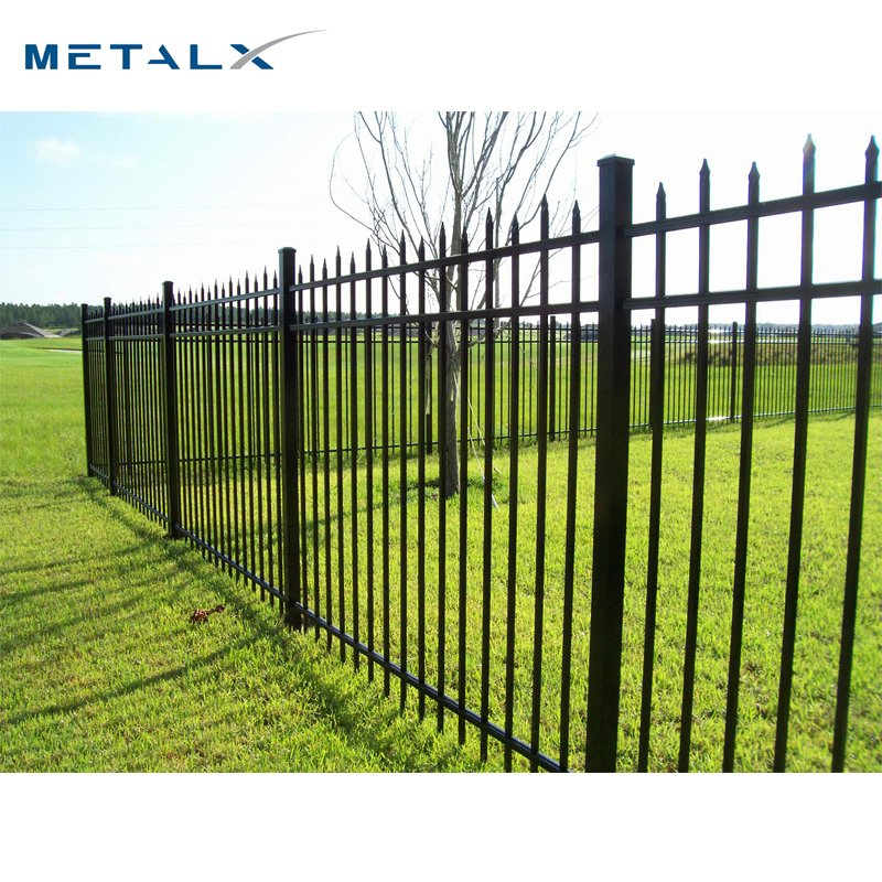 Anti Rust Outdoor Welded Wrought Picket Boundary Decorative Balcony Railing Garrison/Security/Safety Fence for Metal/Carbon Steel/Iron/Aluminum