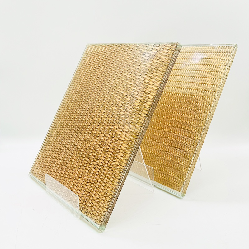 Guangzhou Glass Factory Customized Metal Mesh Laminated Wire Glass