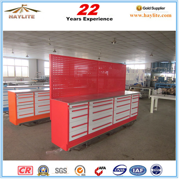 112in 20drawer Steel Roller Tool Storage Cabinet with Wooden Top