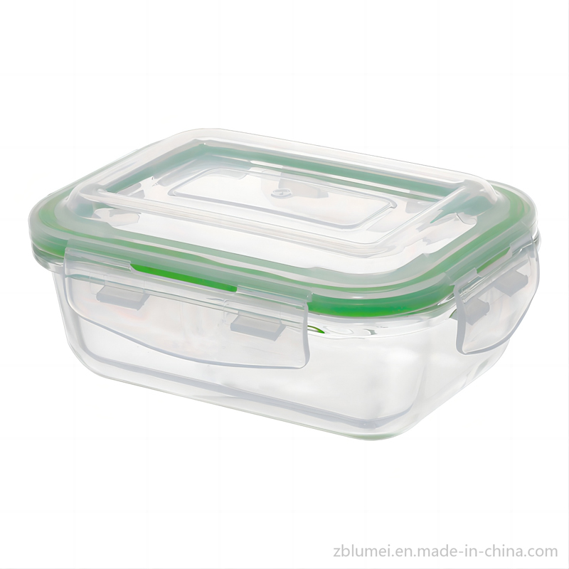 BPA Free Retangular Airtight Borosilicate Heat-Resistant Glass Food Storage Container - Microwave & Oven Safe
