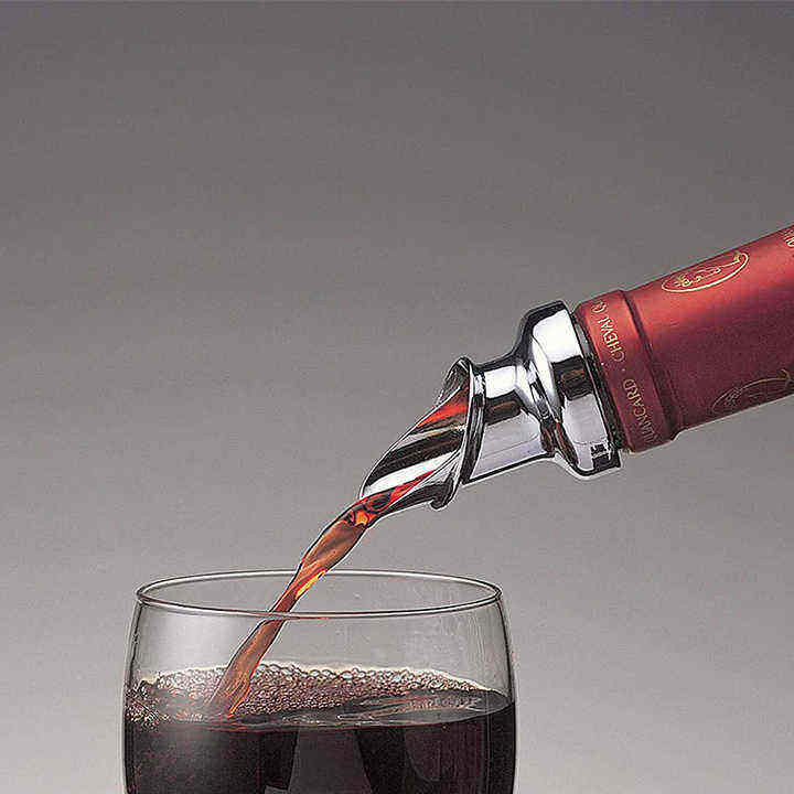 2-in-1 Zinc Alloy Wine Pourer Stopper for Bar Accessories