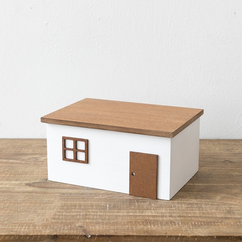 Wooden Box for High-Traffic Kitchen Tissue and Toilet Paper Roll Dispenser Areas