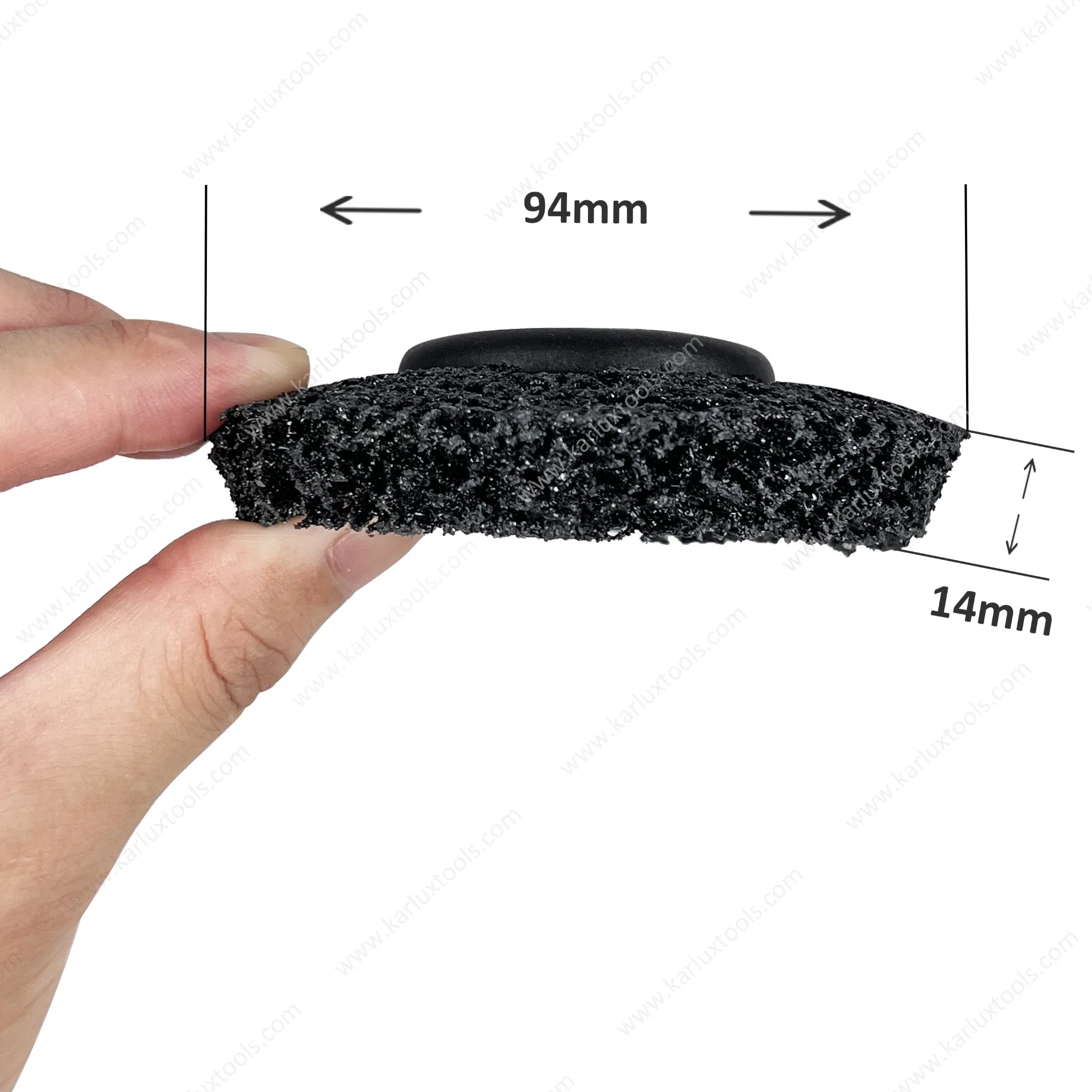 94mm Black Strip Abrasive Disc Wheel for Angle Grinder Clean & Remove Paint Rust and Oxidation for Wood Metal Fiberglass Work