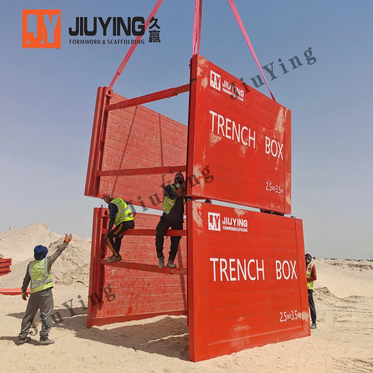 Durable Trench Box for Construction and Excavation Projects Premium Construction Trench Box for Excavation Safety and Efficiency Safe Stable Enclosure Structure