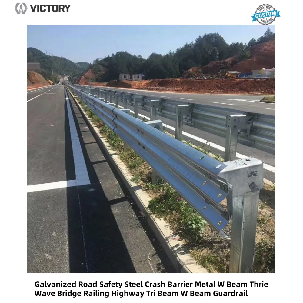 Heavy-Duty Q235B and Q345b Steel Road Safety Barriers for Highways