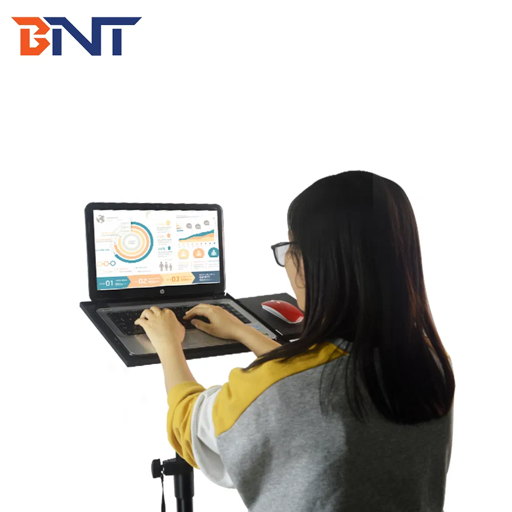 2.1m Professional Portable Metal Rotatable Laptop Tripod Stand with Fold Able Tray for Projector & Laptop