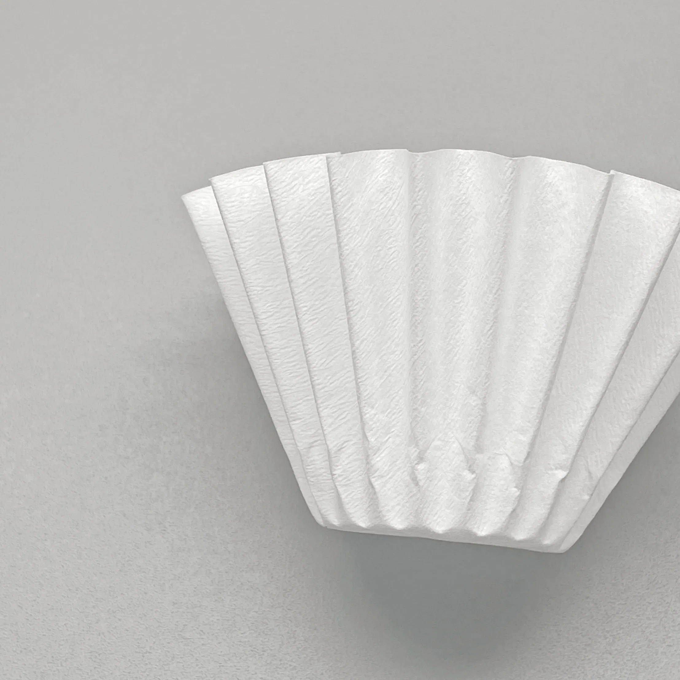 Durable Natural and Wood Pulp Color Basket Bowl Shape Coffee Filter Paper 6-10 Cups Coffee Maker