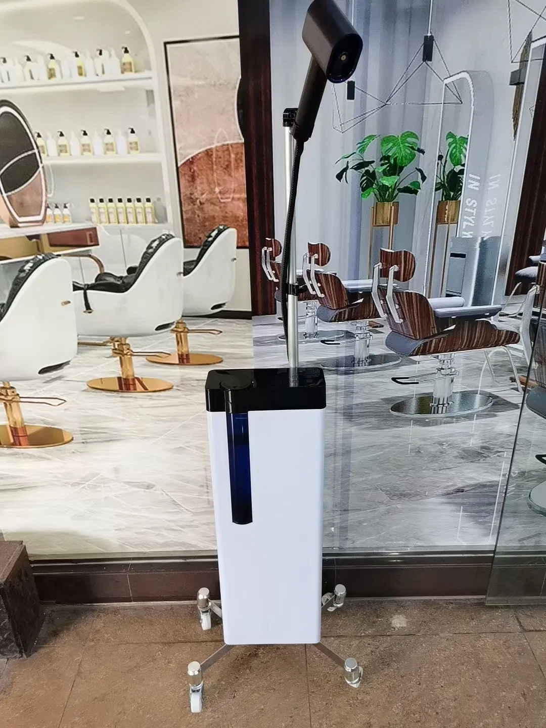 Salon Equipments Removable Stand Hair Salon Steamer Sprayer with Wheels