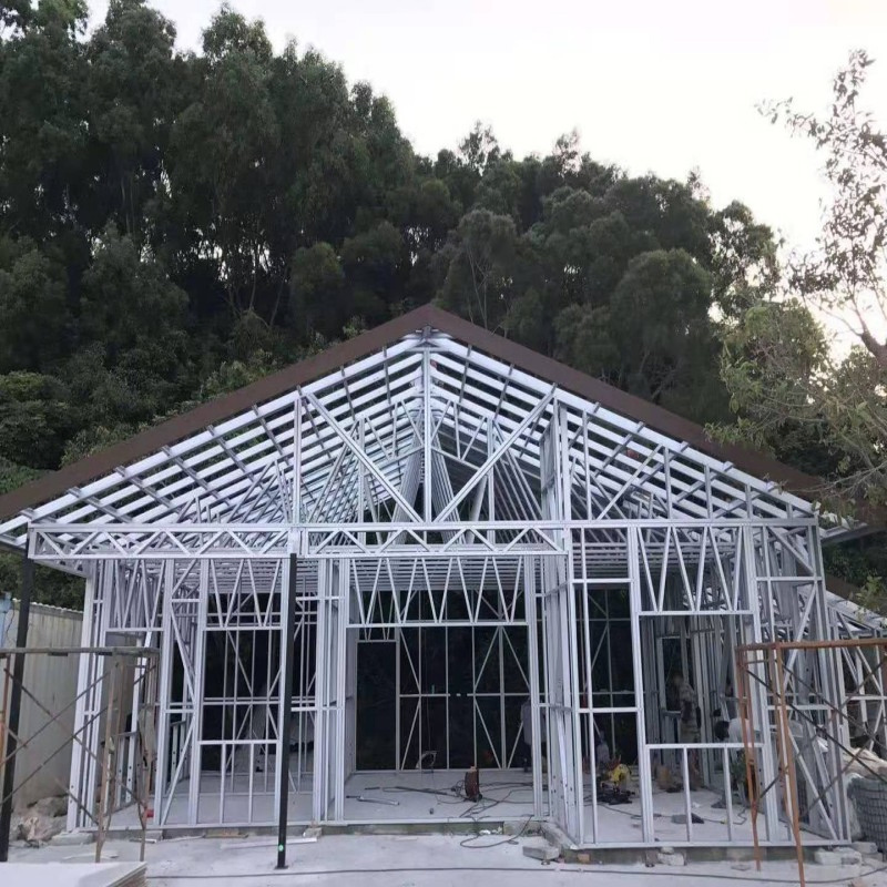 Customized 2 Story Luxury Prefabricated Building Light Steel Frame Homes Modular Home