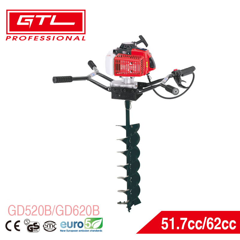 Big Power Engine 62cc Petrol Hole Digger Machine Gasoline Earth Auger (GD620B)