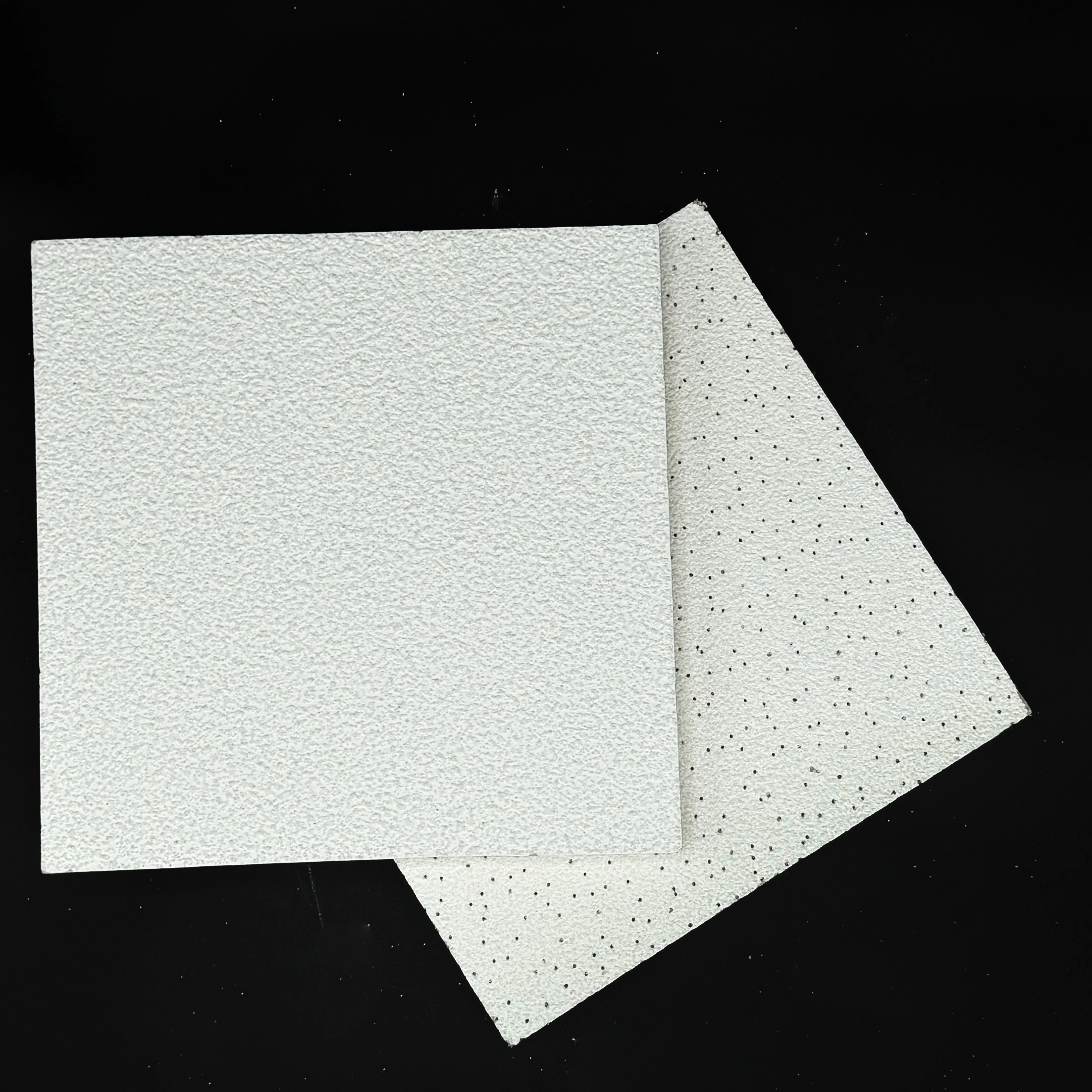 Sand Texture Micro Hole Mineral Fiber Ceiling Tile for Commercial Ceilings with Acoustic Performance