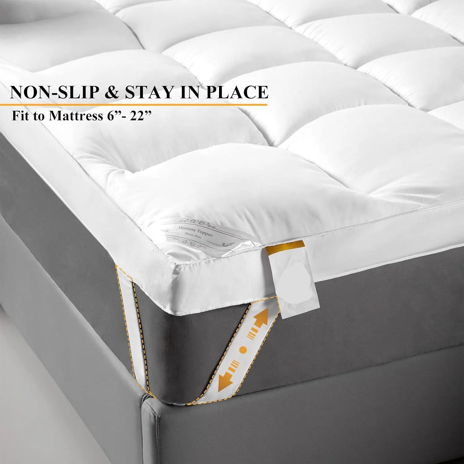 Cooling Mattress Topper Extra Thick Twin Mattress Topper for College Dorm