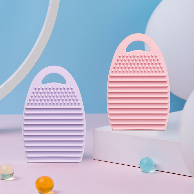 Wholesale Apple Shaped Washing Big Silicone Brush Cleaner Makeup Brush Cleaning Mat