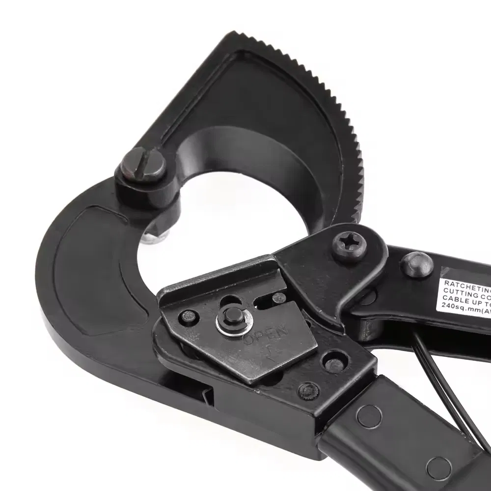Hand Tool Cutting Manual Cable Cutter, 275mm Ratchet Cable Cutter