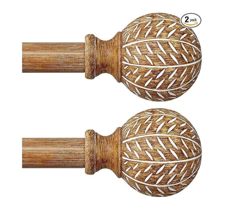 Factory Direct Sale Wooden Curtain Rods Home Decor