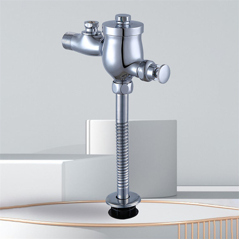 Wholesale Modern Standing Urinal Flush Valve: Automatic Time Delayed Sensor, Pedal Type, Brass Material, Chrome Finish